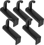 Happyyami 5Pcs Headphone Hanger Hooks Wall Mounted Headset Stand Easy Installation Earphone Rack Space Saving Design for Monitors Desktops and Organizing Accessories