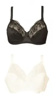 CHANTELLE pre-shaped women's bra without underwire with lace inserts article 138