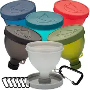 6 Pack ProStand Funnel Set w/Stand for Filling Water Bottles Shaker Bottles w...