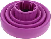 SAFIGLE Retractable Folding Silicone Hair Dryer Diffuser for Curly Hair High Temperature Resistant Lightweight and Easy to Clean Purple Blow Dryer Attachment