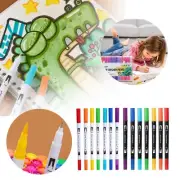 Brush Marker Pens 24 Colors Art Markers With Fine And Brush Tip Coloring
