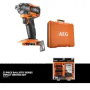 AEG 18V BRUSHLESS 3-SPEED IMPACT DRIVER WITH BOX - A18IDB30 - SAME DAY DISPATCH