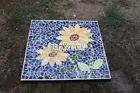 36'' Square White Marble Coffee Table Top Gemstone Marquetry Arts Home Decors