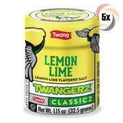 5x Shakers Twang Twangerz Classicz Lemon Lime Flavored Salt Topping | 1.15oz