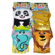 Glove A Bubbles Lot of 4 Wave And Play Zing Animal Gloves Lion Panda Dinosaur