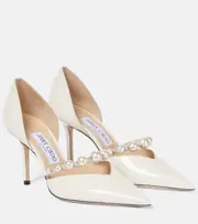 [Jimmy Choo] Jimmy Choo Aurelie 85 patent leather pumps AU 10 white