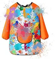 Children Art Aprons | Children's Art Painting Aprons,Long Sleeve Design Toddler Smock Apron for Writing, Water, Cooking, Craft, Painting
