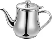 Gatuida Stainless Steel Oil Storage Container with Strainer Grease Holder for Cooking Oil Recycling for Home and Restaurant Use and Easy to Handle