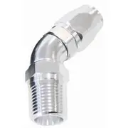 Aeroflow 45° Male NPT Full Flow Swivel Hose End 3/4" to -16AN, AF528-16-12S