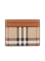 Burberry Tartan Pattern Card Holder