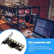 PCI-E 1x 1 to 7 Riser Card Adapters Multiplier Hub Connector PCI-Express USB 3.0