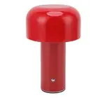 US (Red)LED Desk Lamp Mushroom Design USB Charging 3 Color Temperature Touch Tab
