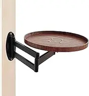 Floating Wall Desk, Rotating Bedside Table, Retractable Fold Down Stand, Detachable Design, Space-Saving Feature, 2.75-16.93 in, Ideal for Home and Studio Use
