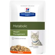 Hill's Prescription Diet Metabolic Weight Management Pouches Wet Cat Food 85g