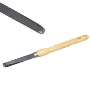 Robust 1" x 5/16" Large Negative Rake Scraper with Maple Handle