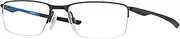 [Oakley] OX3218 Eyeglasses Bundle: OX 3218 321804 Socket 5.5 Satin Black and Large Black leash Accessory kit, Socket 5.5 Satin Black