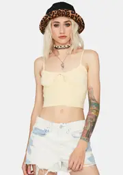 Lemon Pound Cake Cami Crop Top