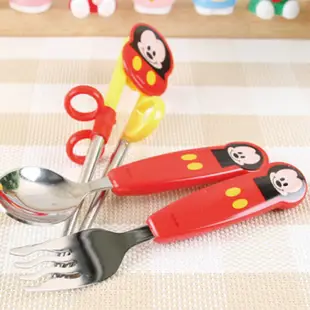 韓國進口 兒童練習筷組合-米奇(2款可選)學習餐具|練習筷|餐具組|Lilfant【麗兒采家】