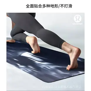 【新品優品惠促銷】露露檸檬lululemon瑜伽墊初學者防滑女家用健身橡膠瑜伽墊5mm便攜