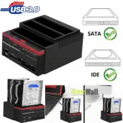 2.5" 3.5" SATA IDE Hard Disk Drive HDD Docking Station Clone USB HUB Card Reader