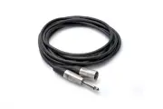 Hosa HPX-010 10' Rean 1/4" TS to XLR 3-Pin Male Unbalanced Audio Cable