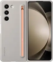 [Samsung] Galaxy Z Fold5 Slim S Pen Phone Case with Built-in New Compact S Pen, Holder and Storage Slot for Pen, Vibrant Color Options, US Version, EF-OF94PCUEGUS, Sand