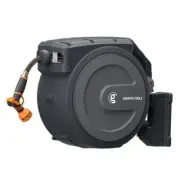 Retractable Hose Reel 1/2" x 78 ft PRO with Metal Bracket, Heavy Duty, Any