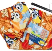 Bluey Fall Leaves Soft Plush Throw Blanket New viral TikTok
