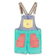 [Bobo Choses] Bobo Choses Smiling Dungaree 4-5 A GREEN/PURPLE