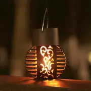 Solar Flickering Flame Lantern Lamp Outdoor Hanging LED Lamp Decorative Light