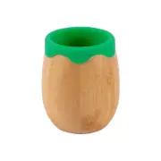 1x Tiny Dining Green 130ml Bamboo Baby Toddler Sippy Cup BPA Free Drinking