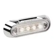 Narva Model 8 LED Front End Outline Marker With Chrome Base - White