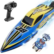 Brushless RC Boat 30+MPH, Big Remote Control Boats for Adults and Kids, Fast ...