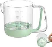 Egg Stirring Cup | Cream Stirring Cup with Scale,Multifunctional Hand Push Mixer, Household Blending Tool for Cream, Sauce