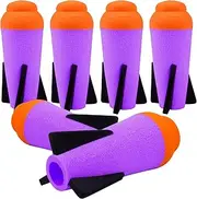 Ruibytree 6Packs Mega Missile Refill for Nerf N-Strike Elite Series, Compatible Darts Mega Missile Refill Bullets Foam Rockets for Nerf Party