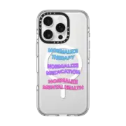 iPhone 16 Pro Clear Case MagSafe Compatible Normalize Phone Case by GMF Designs