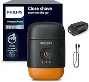 Philips Shaver 500 Series Steel Precision Blade Compact Electric Shaver with Magnetic Cap
