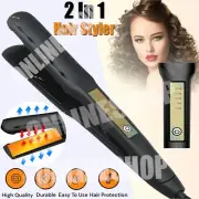 2 in 1 Hair Straightener and Curler Professional Ceramic Iron Twist Straightenin