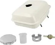 Generic Gas Tank Fuel Tank Car Oil Storage Can Replacement Fuel Container for Trowel 188F190 Road Cutting Machine Mini Tiller, White