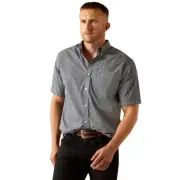 Ariat Men's Wrinkle Free Navy Blue Octavius Classic Fit Shirt 10054811