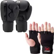NEW Sting Armaplus Black/Black Quick Wraps & Gloves