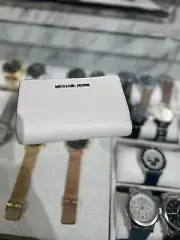 Michael Kors Medium Women Saffiano Leather Fashion Bifold Zip Coin Wallet White