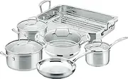 [Scanpan] Impact Cookware 6 Piece Set with Roaster. No Lid Available 27.8x59.9x37.8 centimeters Silver