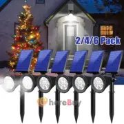 LED Solar Spot Light Outdoor Waterproof Landscape Spotlight Garden Security Lamp