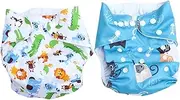Beatifufu Washable Diaper Pants Potty Training Pants Newborn to Toddler Breathable Leak Random Style