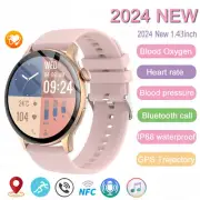 Smart Watch Ladies 466*466 HD Screen Health Tracker Sports Voice Bluetooth Call