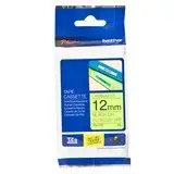 Brother TZe-C31 / 12mm Black on Fluro Yellow Laminated Labelling Tape - 5 Metres