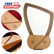 16 String King David Kinnor Lyre Harp | Handcrafted with Rosewood with Bag & Key