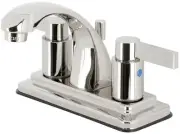 Kingston Brass KB464.NDL NuvoFusion 1.2 GPM Centerset Bathroom - Nickel