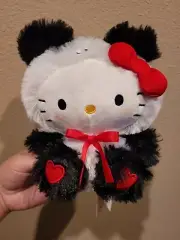 Hello Kitty Panda Plush Valentine Sanrio 11”